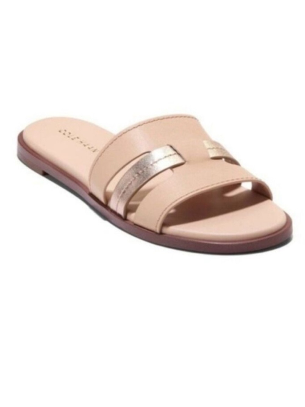 Cole Haan cream and rose gold sandals